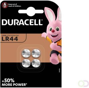 Duracell Batterij knoopcel 4xLR44 alkaline Ã11 6mm